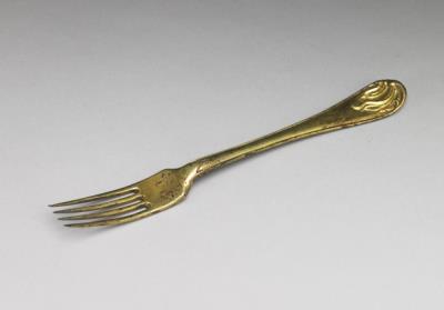 图片[2]-Gilt eating utensil, presented by the Torghut Ubashi Khan to the Qing court, 18th c., Russian work-China Archive